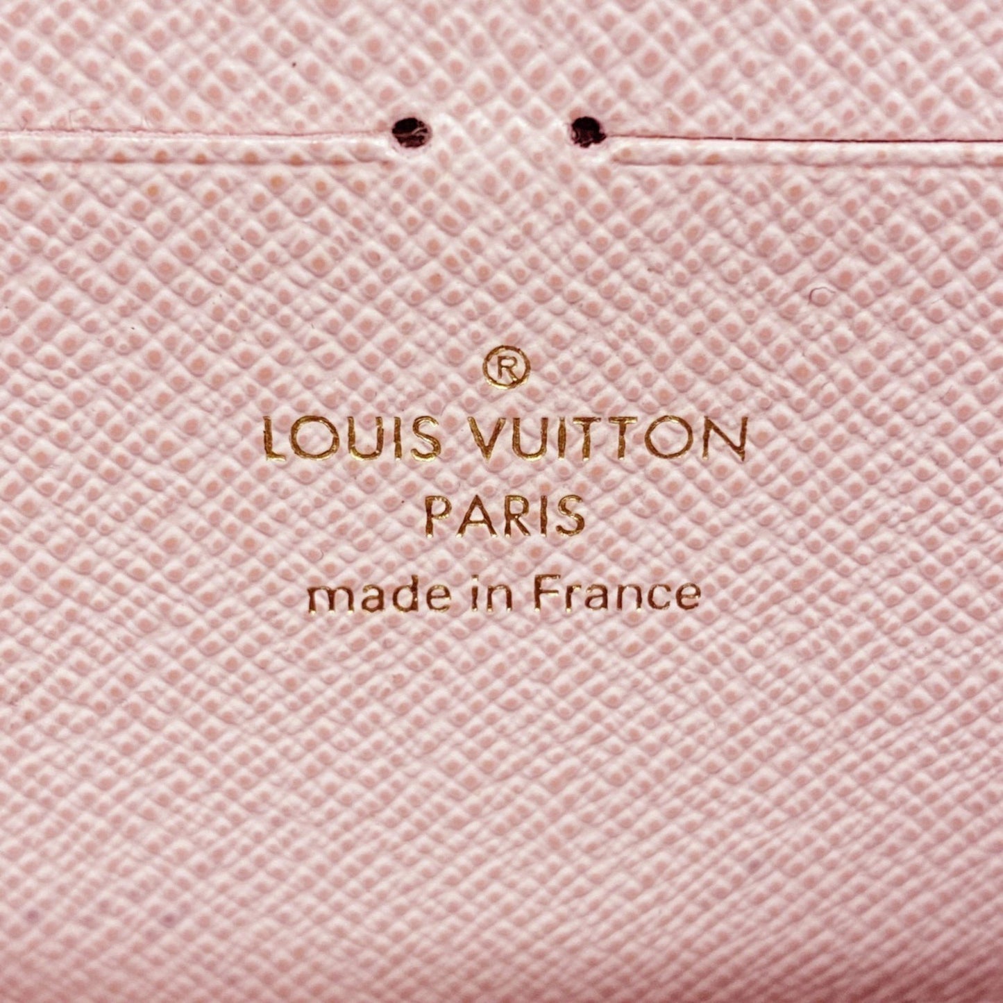 Louis Vuitton Damier Portefeuille Clemence Long Wallet N41626 Ebene Rose Ballerine