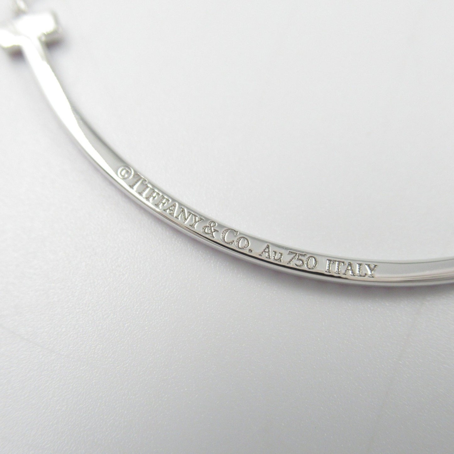 Tiffany & Co. T Smile Small Pink Sapphire Necklace