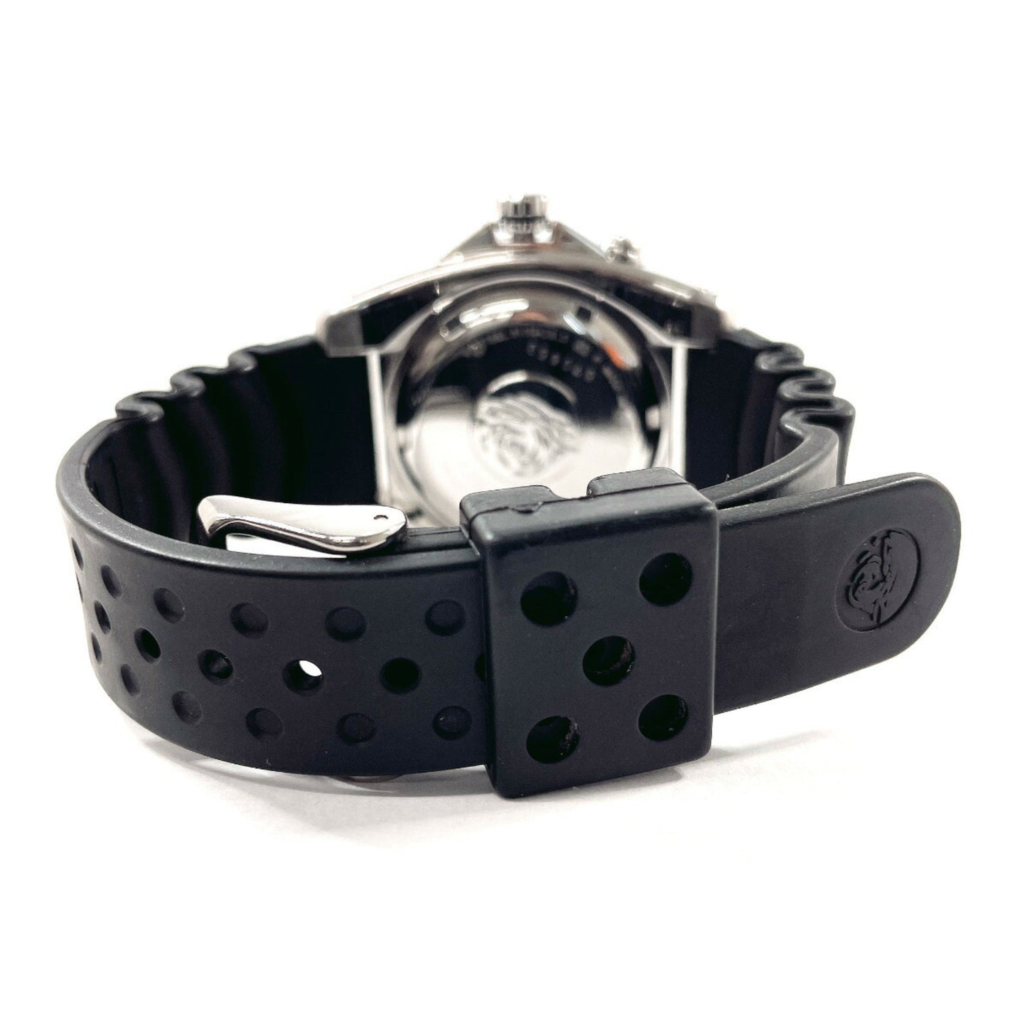 Seiko Seiko Kinetic Scuba 200M 5M62-0Blo Watch Stainless Steel/Rubber Black Automatic Dial
