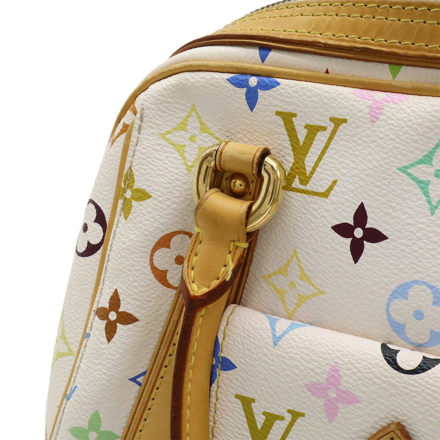 Louis Vuitton Louis Vuitton Monogram Multicolor Priscilla Handbag Blanc White M40096