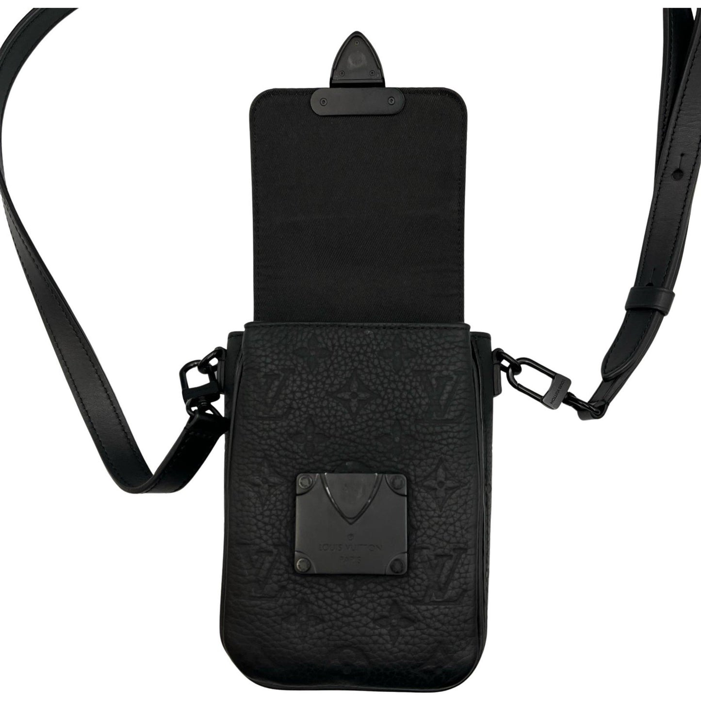 Louis Vuitton S-Lock Vertical Wearable Wallet Shoulder Bag M81524 Leather