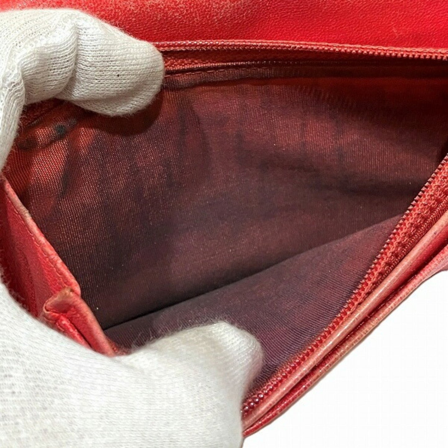 Chanel Boy Red Long Wallet