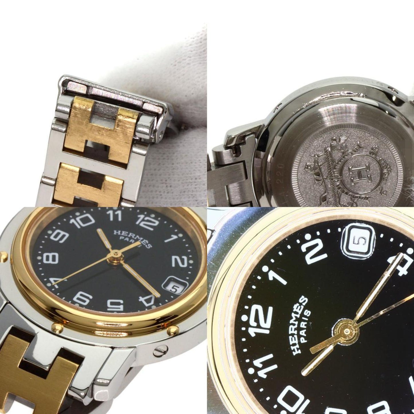 Hermes Clipper Watch Stainless Steel Ssxgp