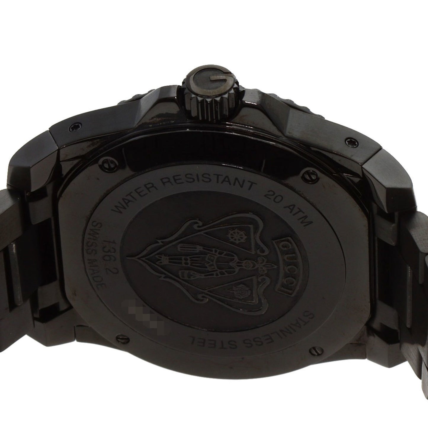 Gucci Ya136.2 Dive Watch Stainless Steel Ss