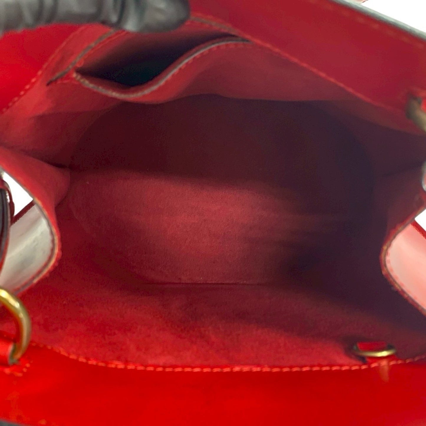 Louis Vuitton Cluny Epi Leather One Semi Shoulder Bag Tote Red 20348