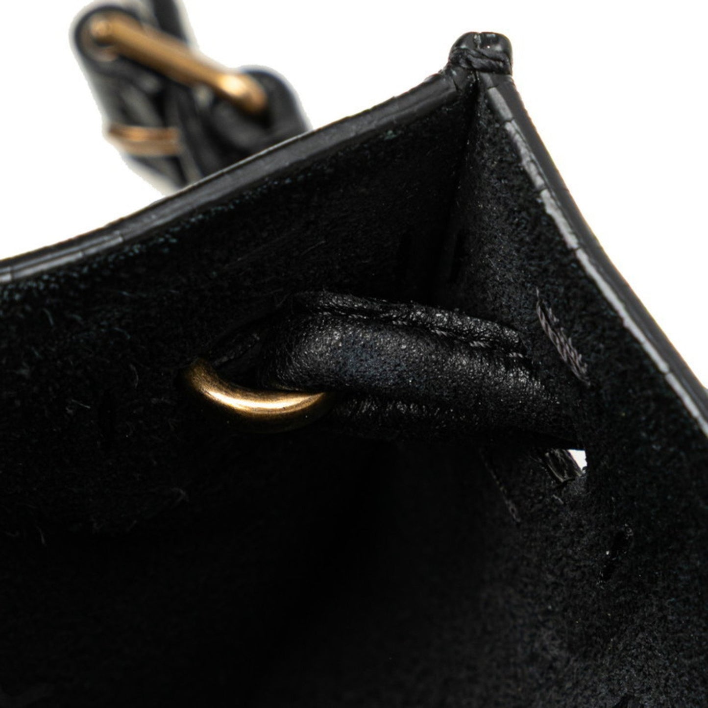 Studded Shoulder Bag In Black Leather
