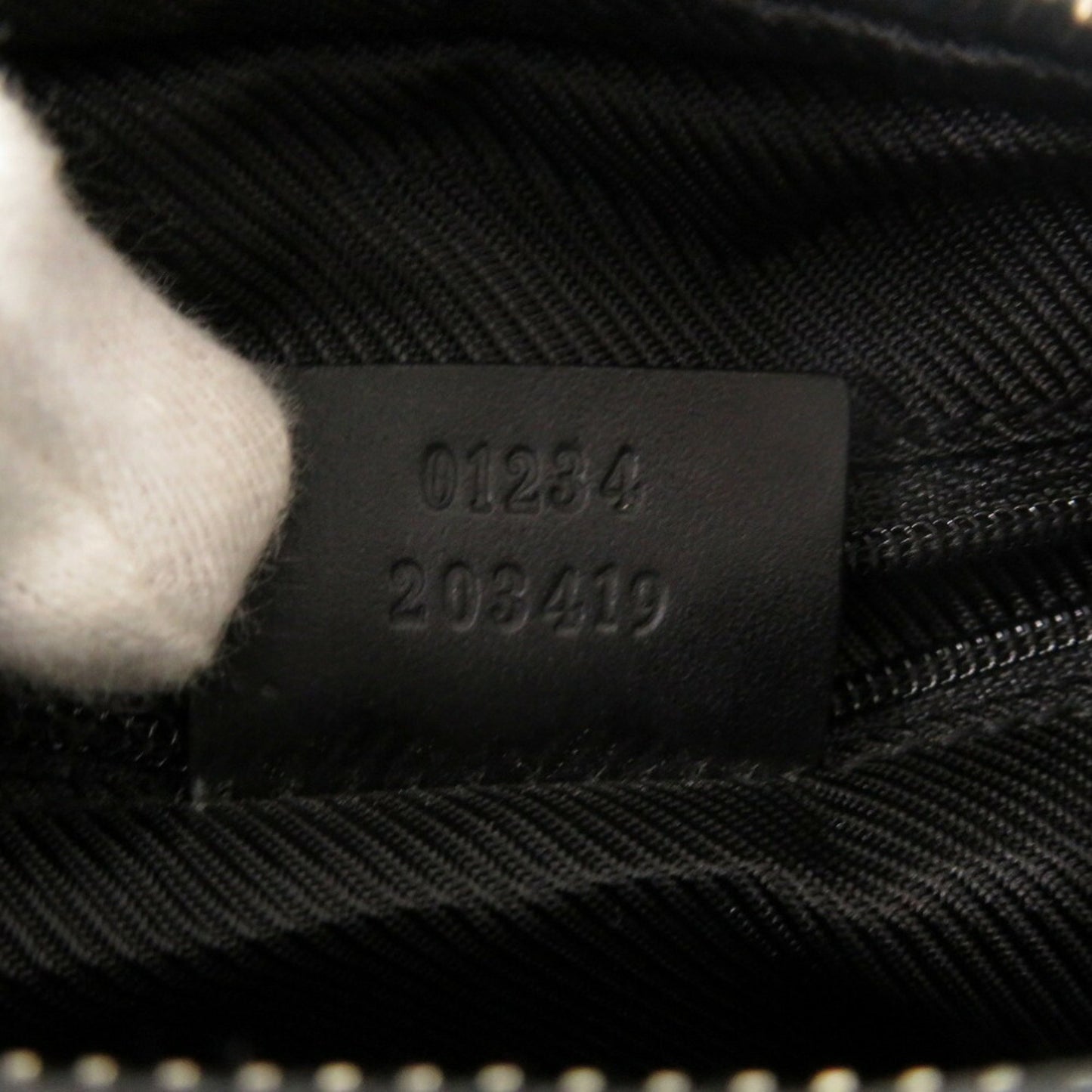 Gucci 01234 203419 Gg Canvas Black Shoulder Bag 0639Gucci