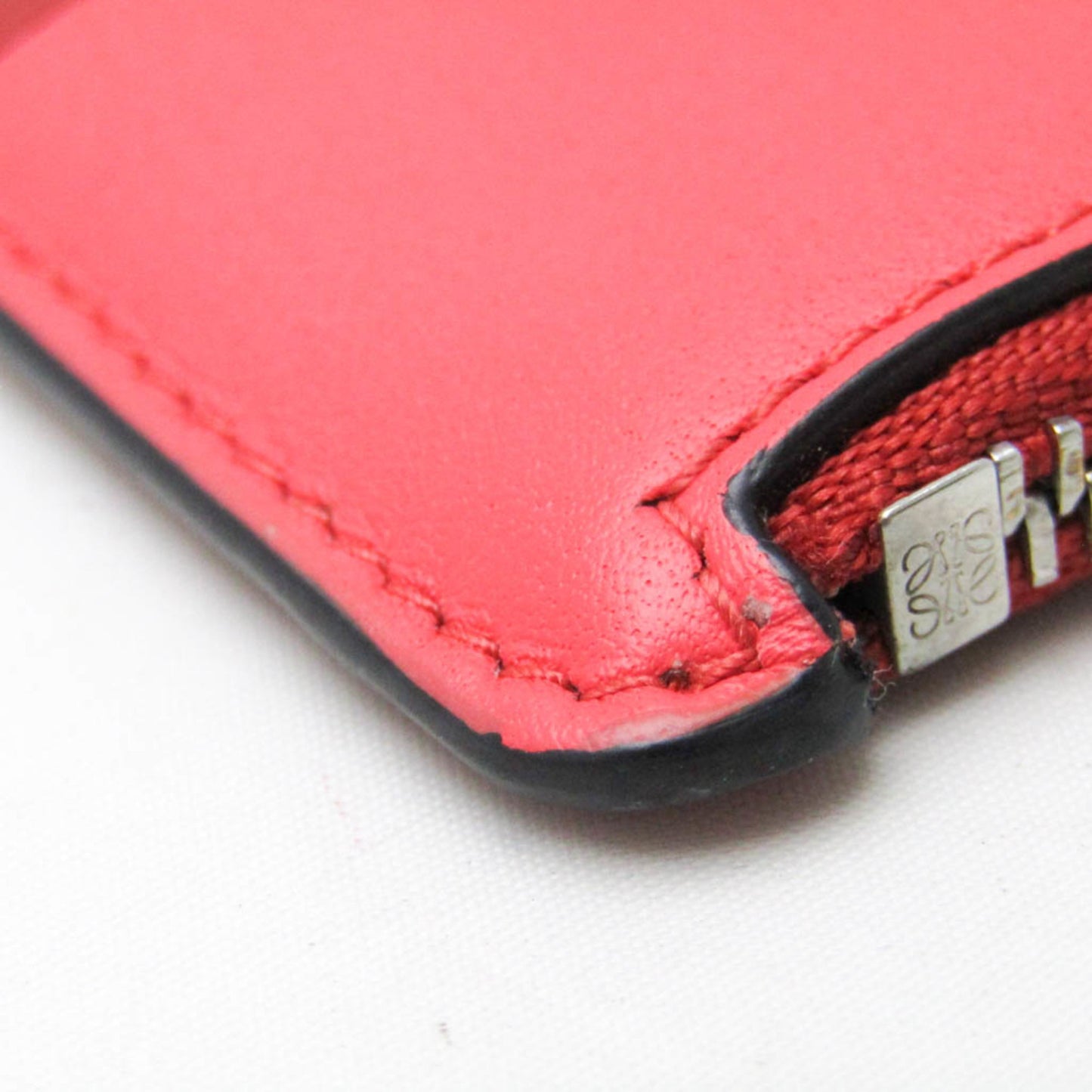 Loewe Anagram Fragment Case Leather Card Case Pink