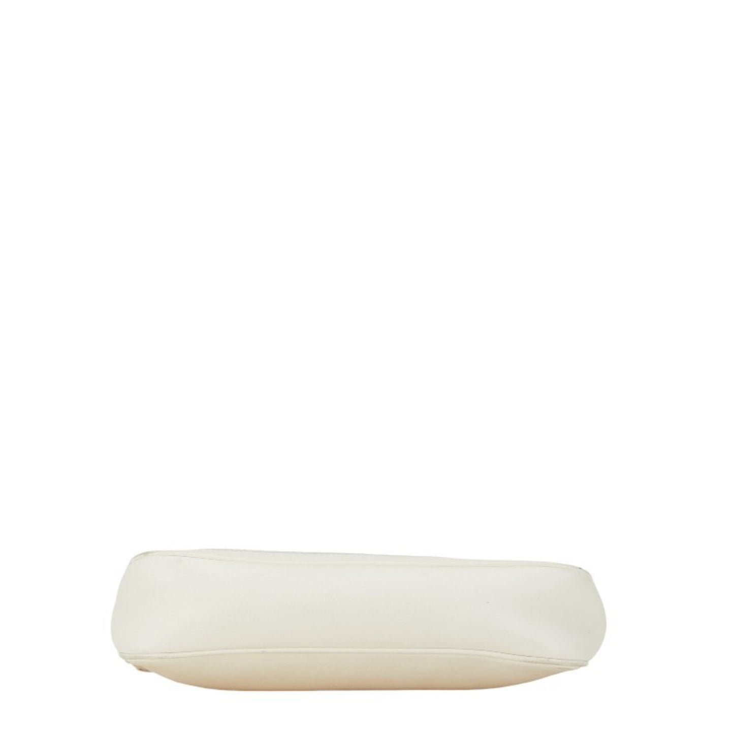Salvatore Ferragamo Gancini Bag Pochette Au-21 4315 White Leather