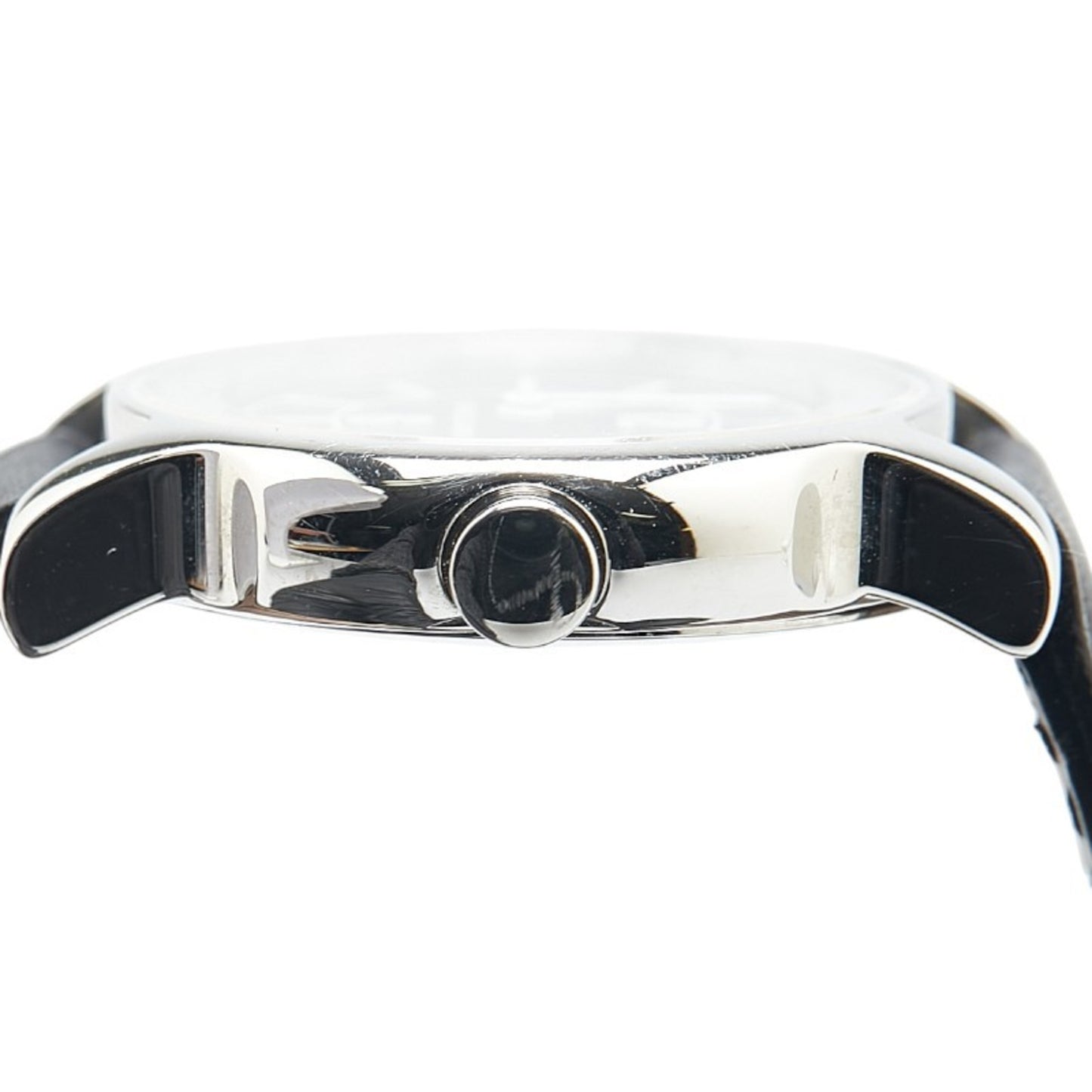 Bvlgari Solotempo Watch St29S Quartz Black Dial Stainless Steel Leather