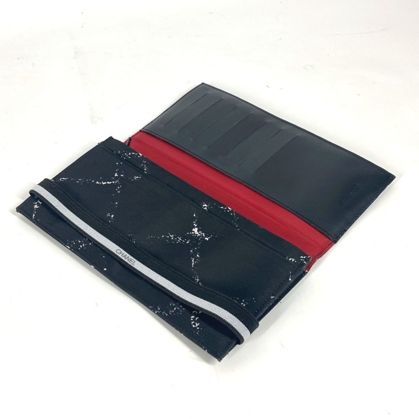 Chanel A14344 Former Travel Line Long Wallet Bi-Fold Nylon