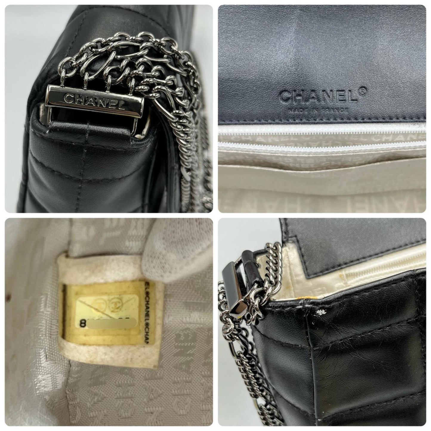 Chanel Chocobar Handbag In Black Lambskin