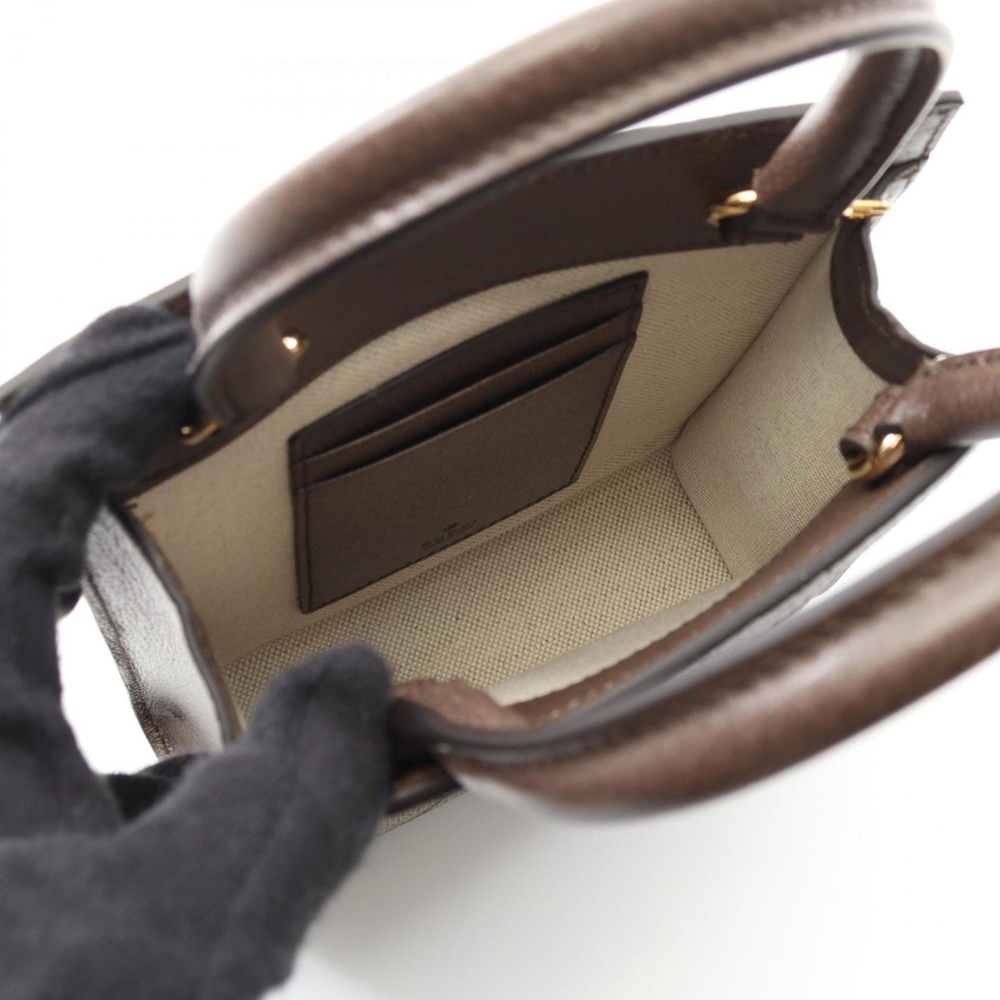 Gucci Ophidia Gg Supreme Super Handbag Coated Canvas Leather