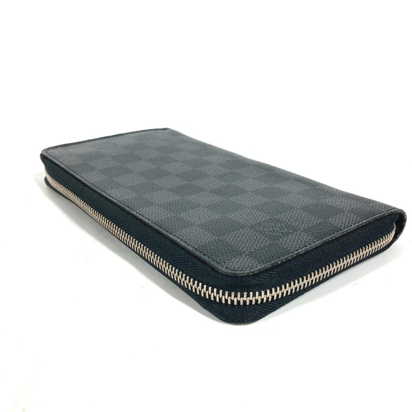 Louis Vuitton N63077 Damier Graphite Zippy Organizer Long Wallet Round Zipper Canvas