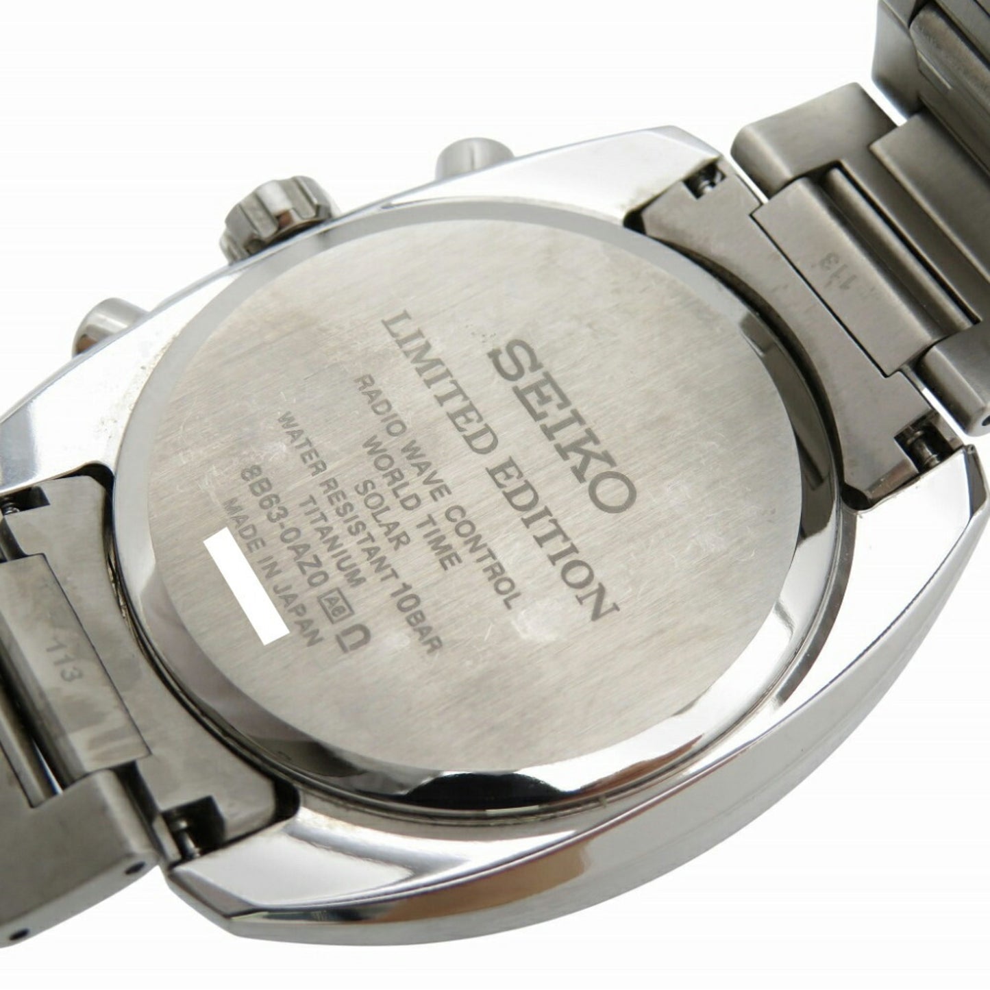 Seiko Solar Radio Astron Limited Edition Gps Sbxy001 / 8B63-0Az0 Wristwatch Titanium Silver