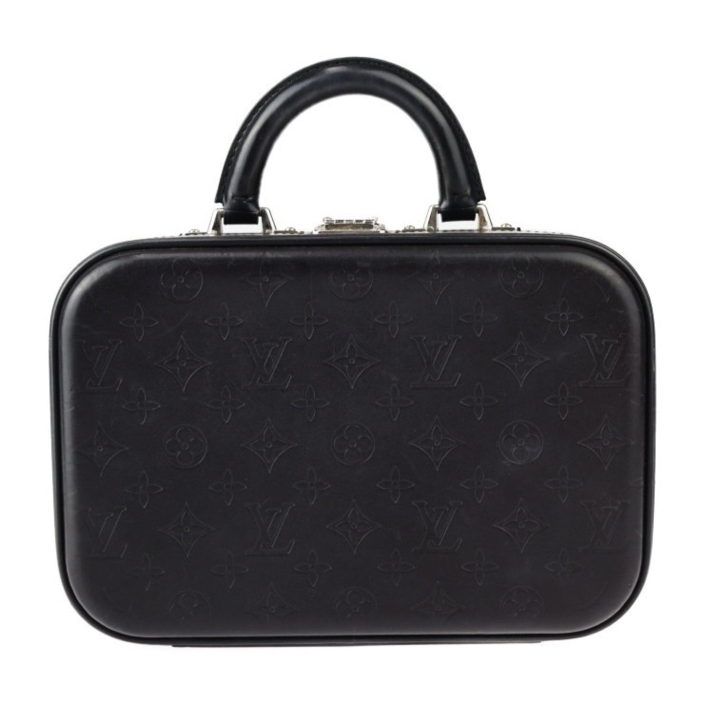 Louis Vuitton Louis Vuitton Valisette Pm Monogram Glace Handbag M92235 Leather Black Mini Trunk