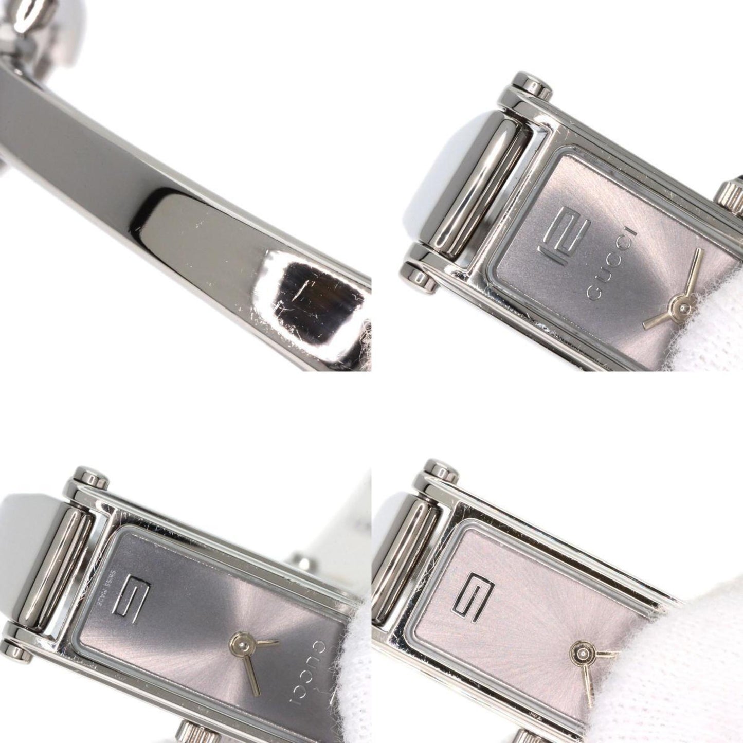 Gucci 1500L Square Face Watch Stainless Steel Ss