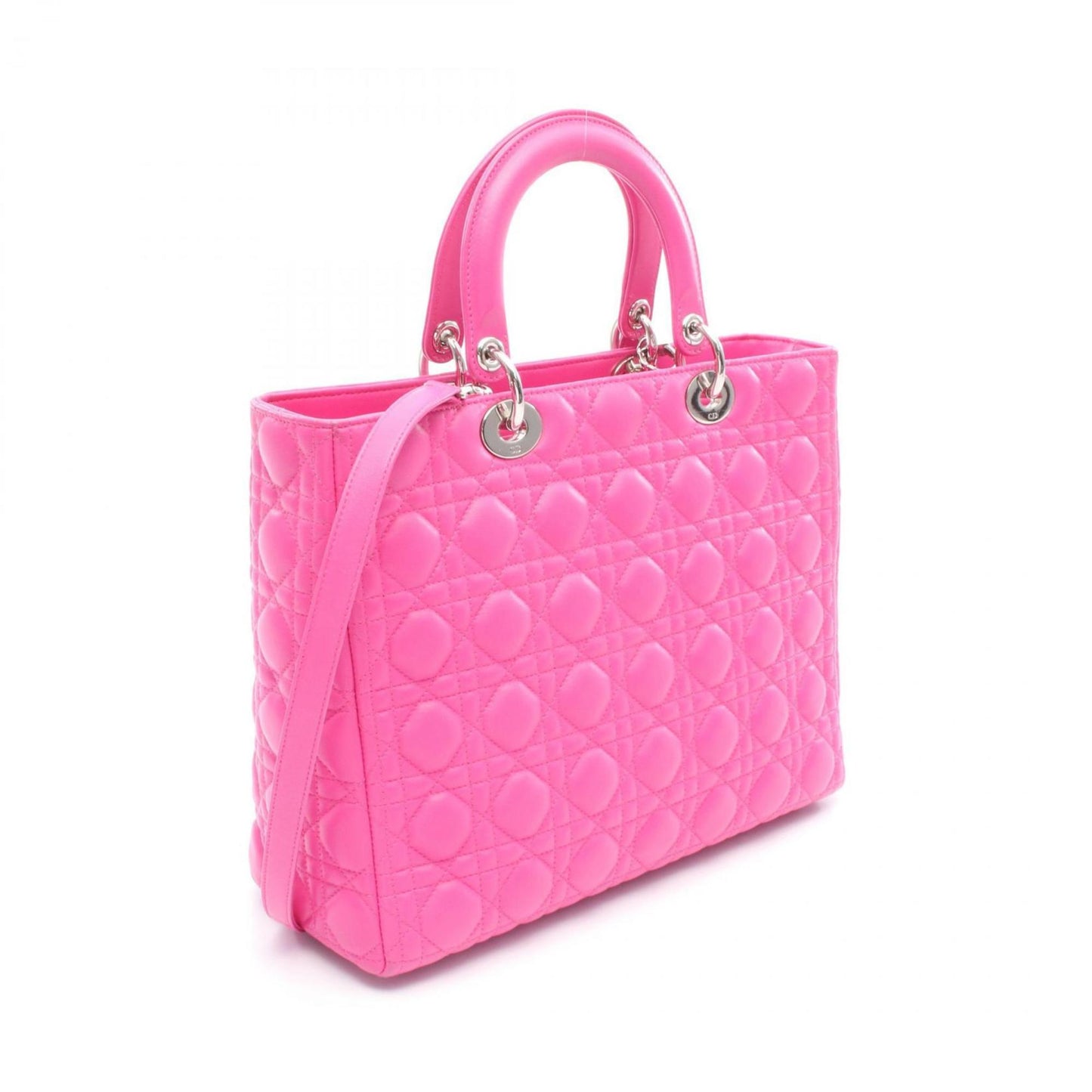 Christian Dior Dior Lady Large Handbag Leather