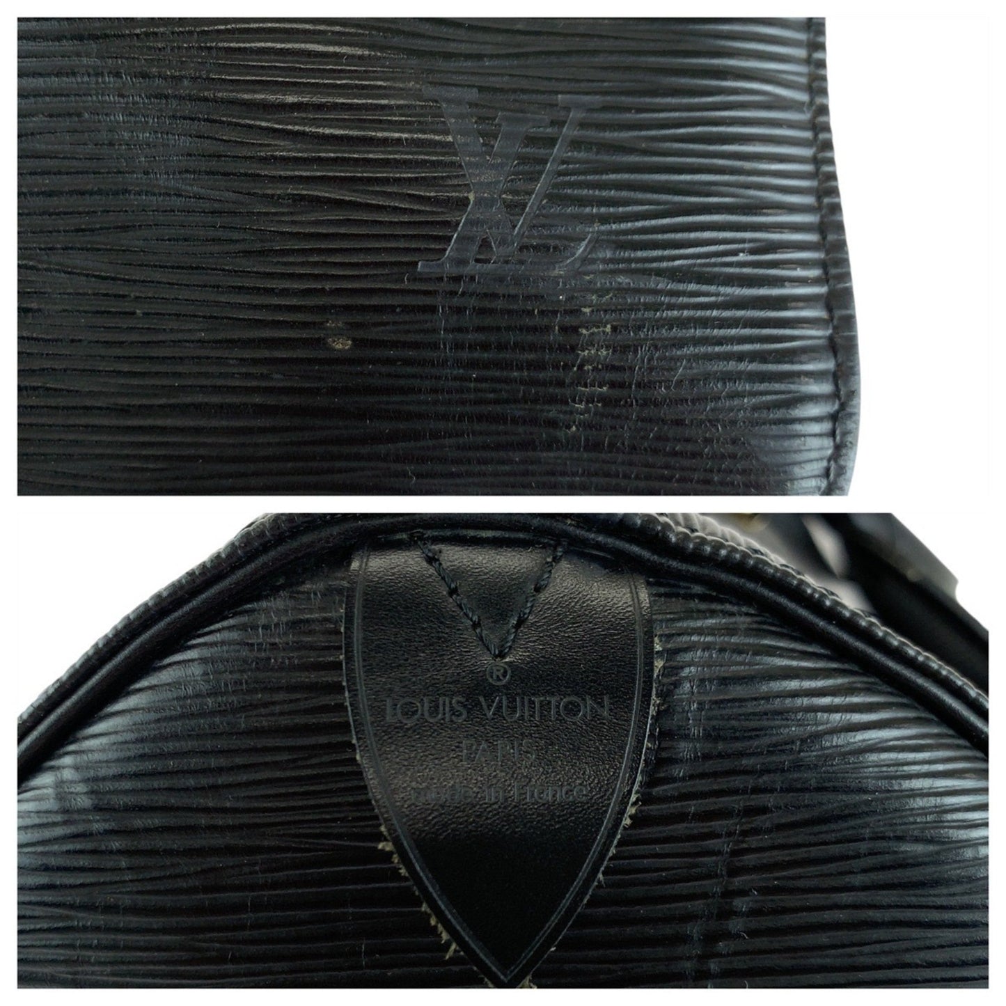 Louis Vuitton Louis Vuitton Epi Keepall 55 Noir Black Gold Hardware Leather M42952 Boston Bag