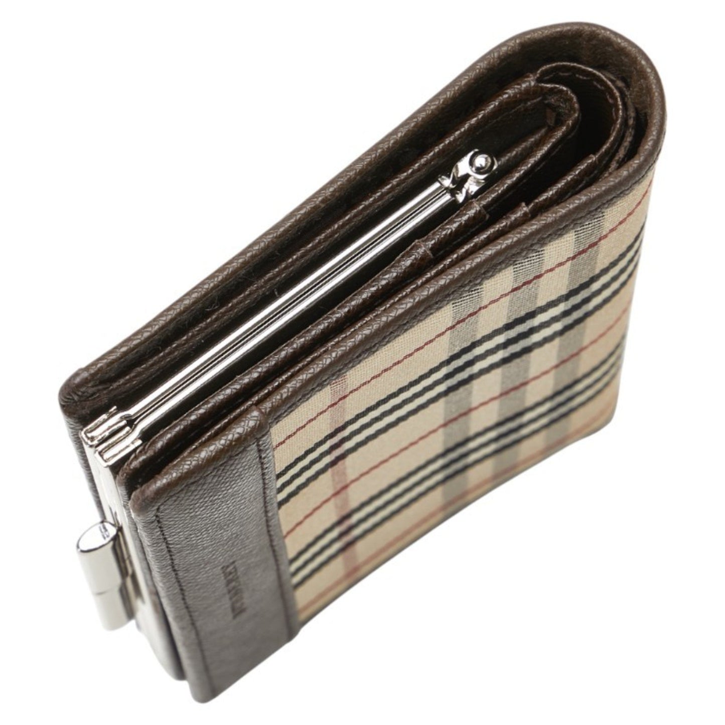 Burberry Nova Check Bifold Wallet In Beige