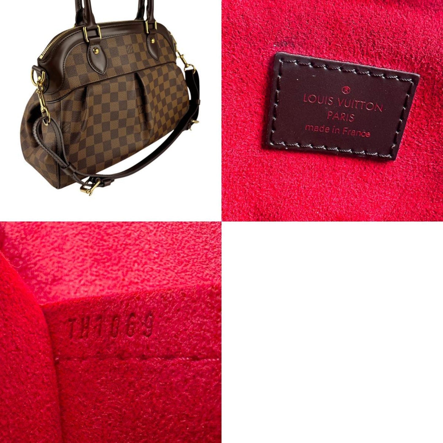 Louis Vuitton Louis Vuitton Handbag Shoulder Bag Damier Trevi Pm Canvas Ebene
