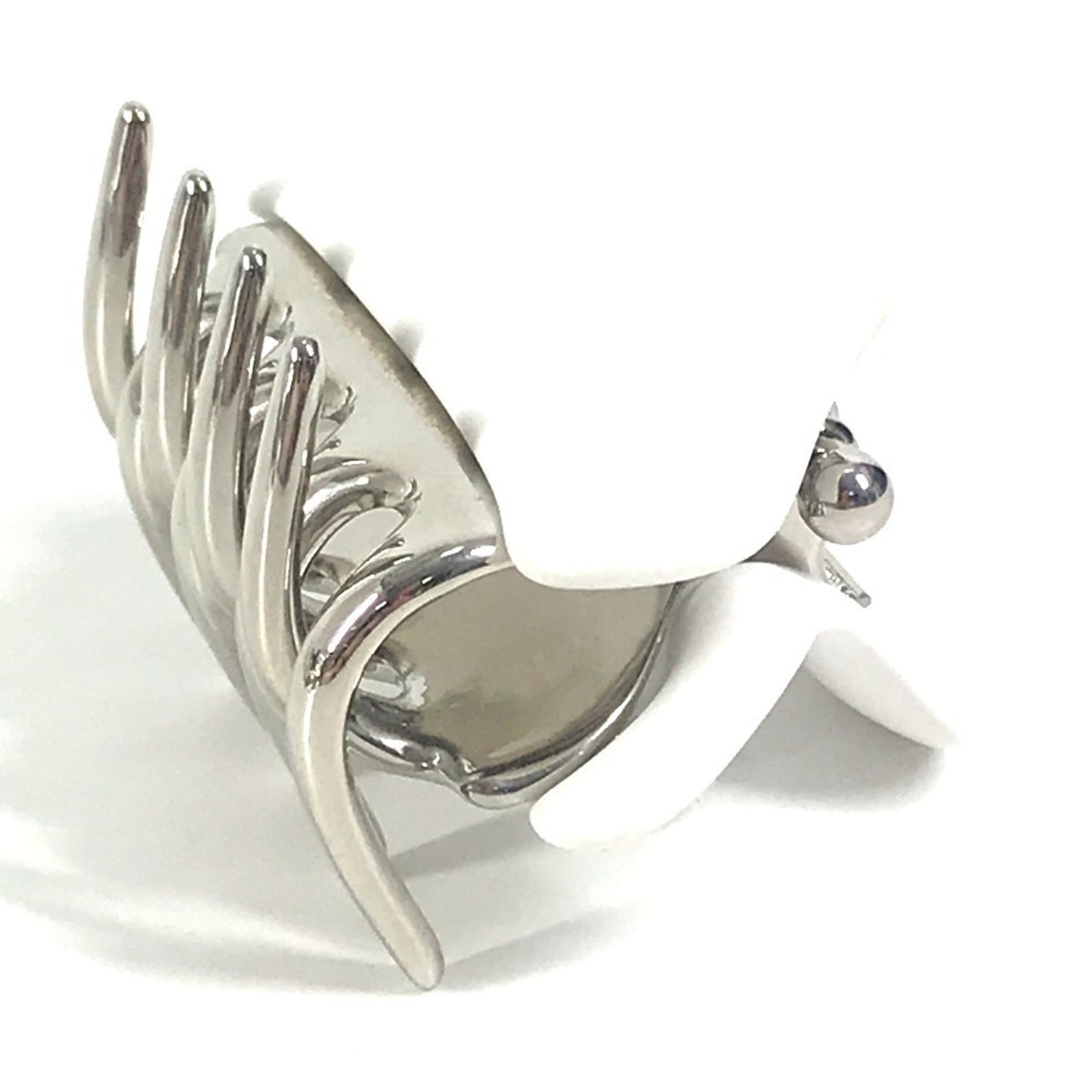 Miu Miu Logo Rhinestone Hair Clip Accessory Hairpin Metal