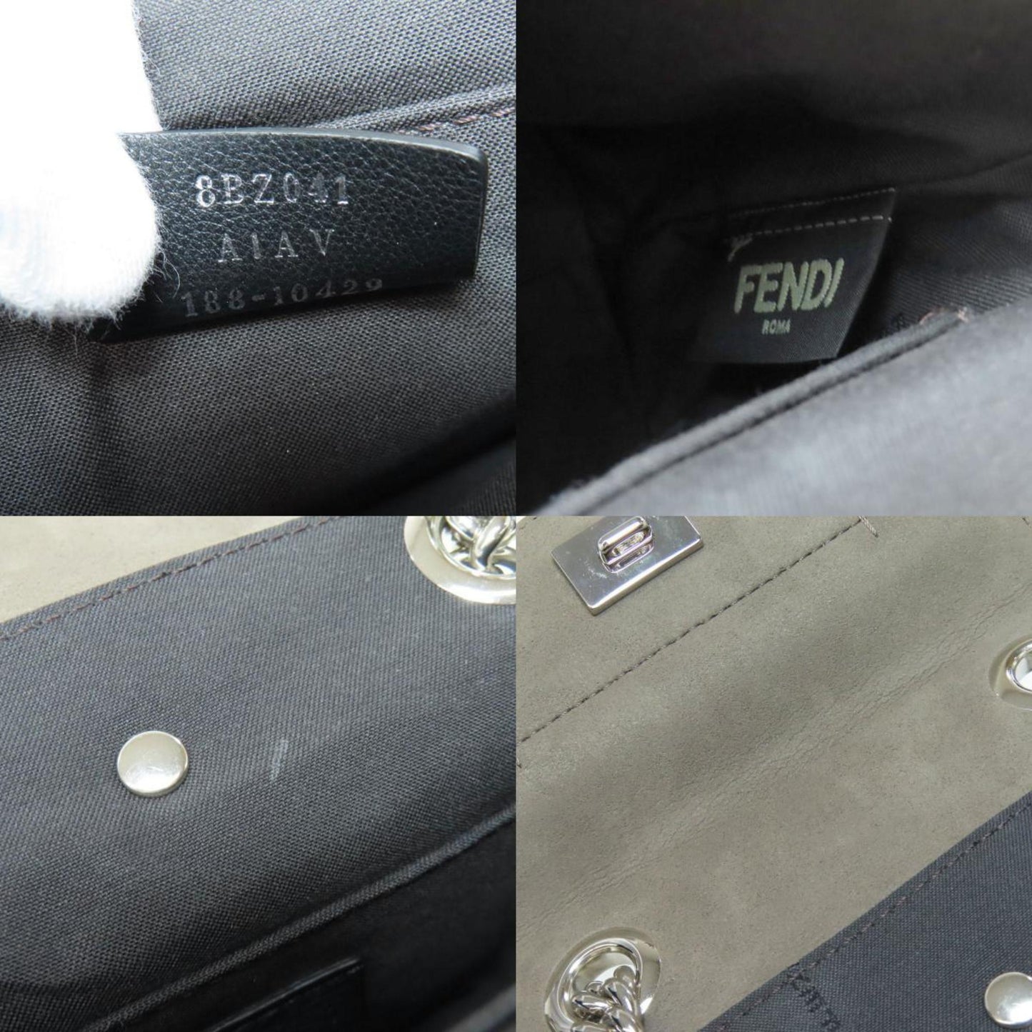 Fendi Bag To School Mini Backpack/Daypack In Calf Leather