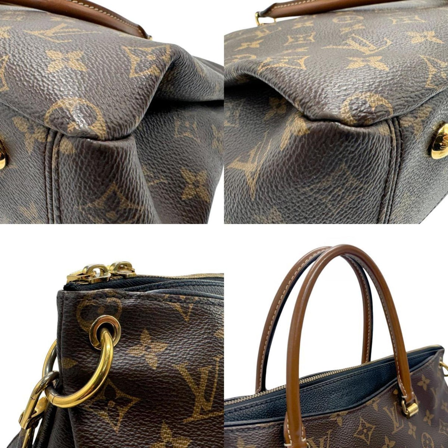 Louis Vuitton Louis Vuitton Shoulder Bag Handbag Monogram Pallas Mm Canvas Noir