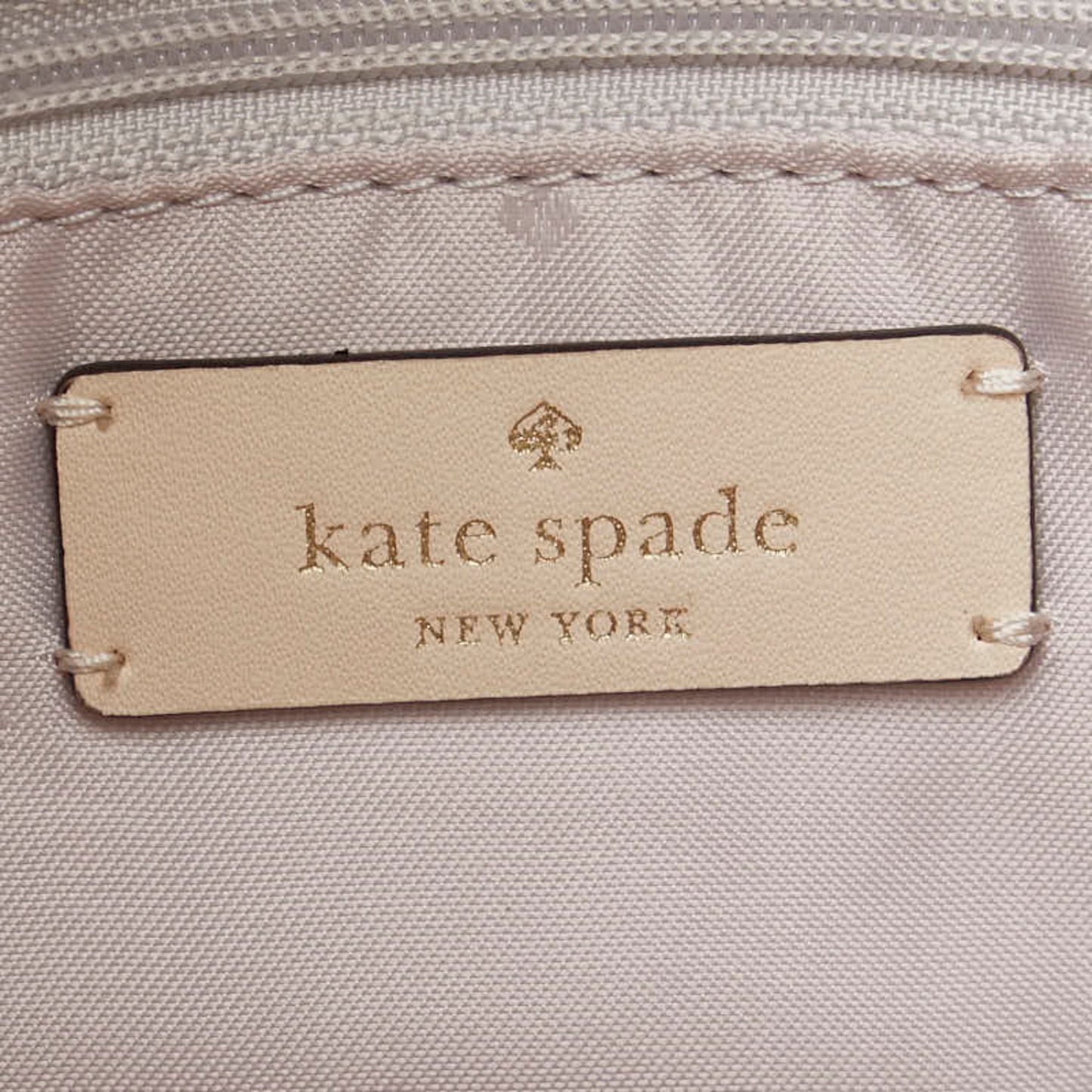 Kate Spade Handbag Shoulder Bag White Faux Fur Polyurethane Leather