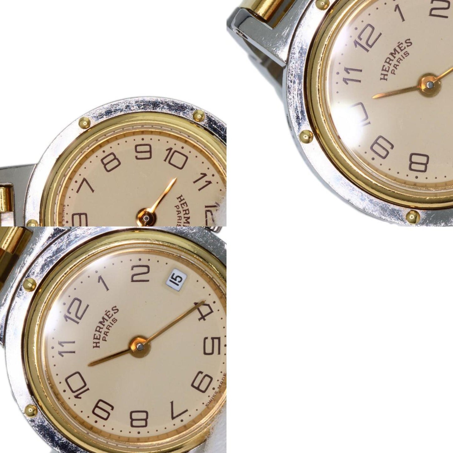 Hermes Clipper Old Belt Watch Stainless Steel Ssxgp