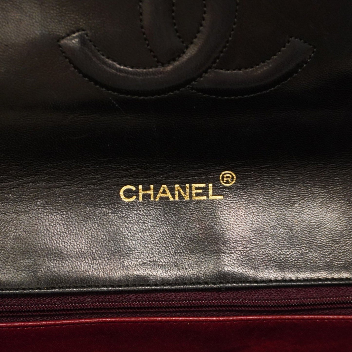 Chanel Shoulder Bag Matelasse W Chain Lambskin Black