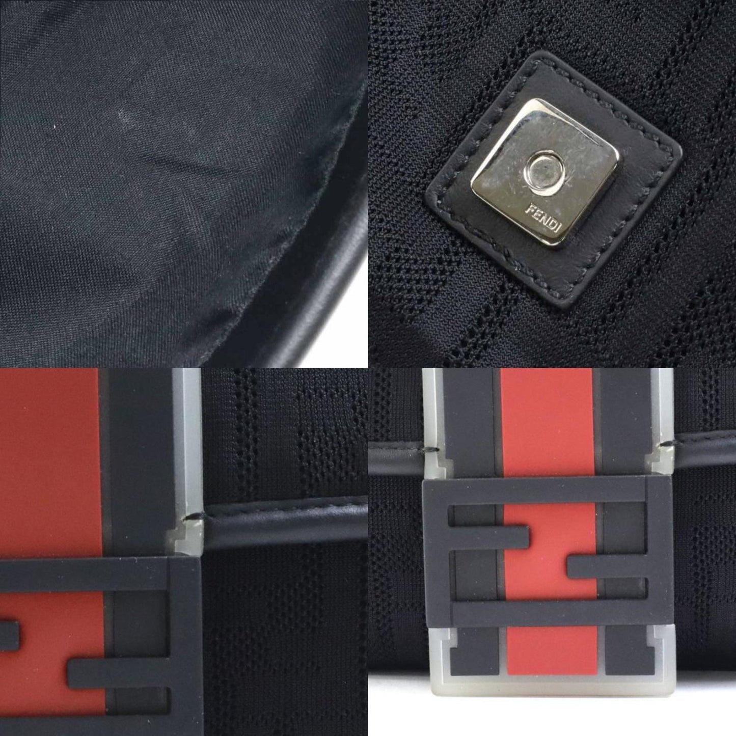 Fendi Zucca Men'S Zucca Shoulder Bag Black