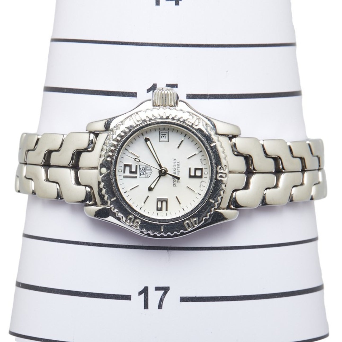 Tag Heuer Link Watch Wt141A Quartz Silver Dial Stainless Steel