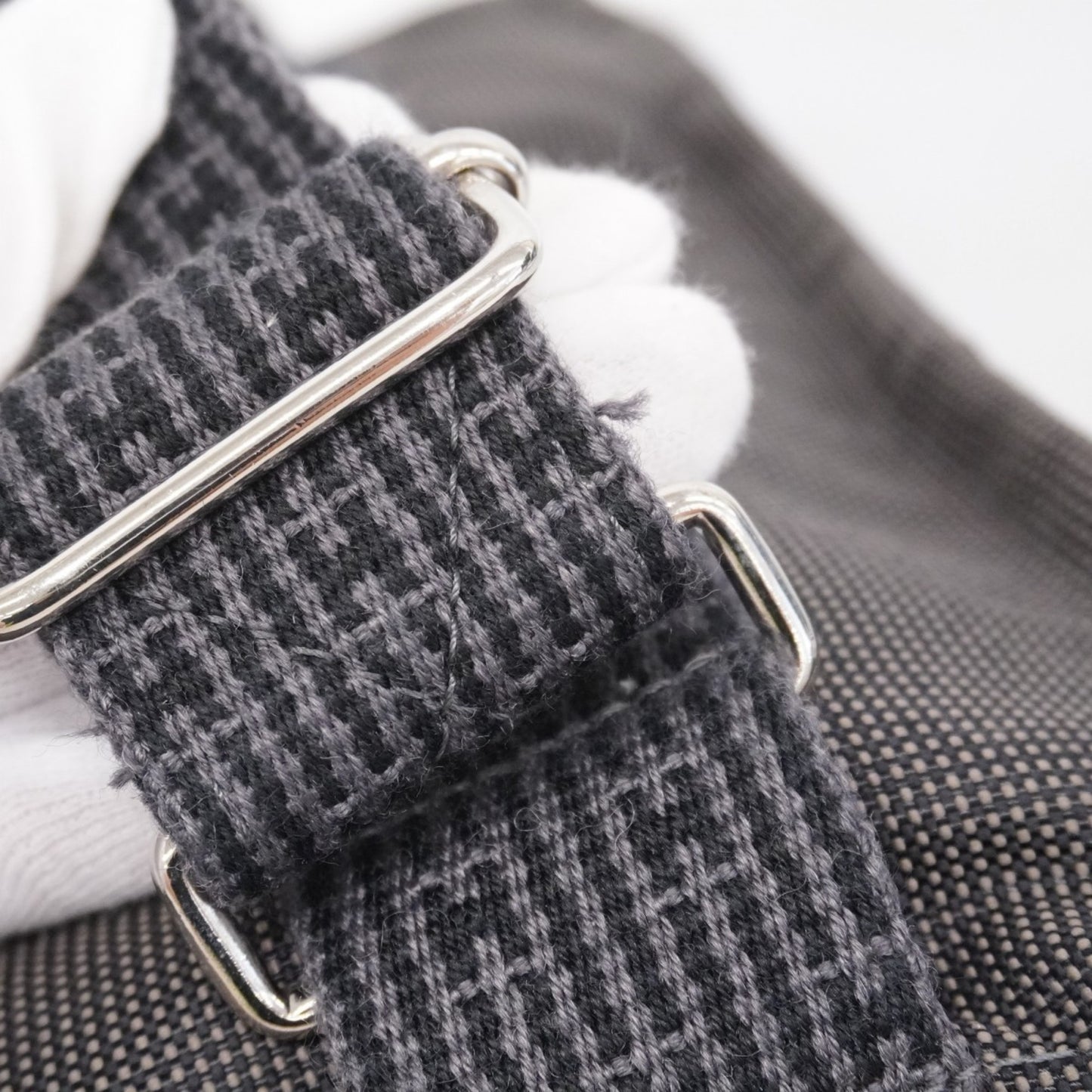 Hermes Herms Airline Ad Pm Backpack/Daypack In Gray Canvas