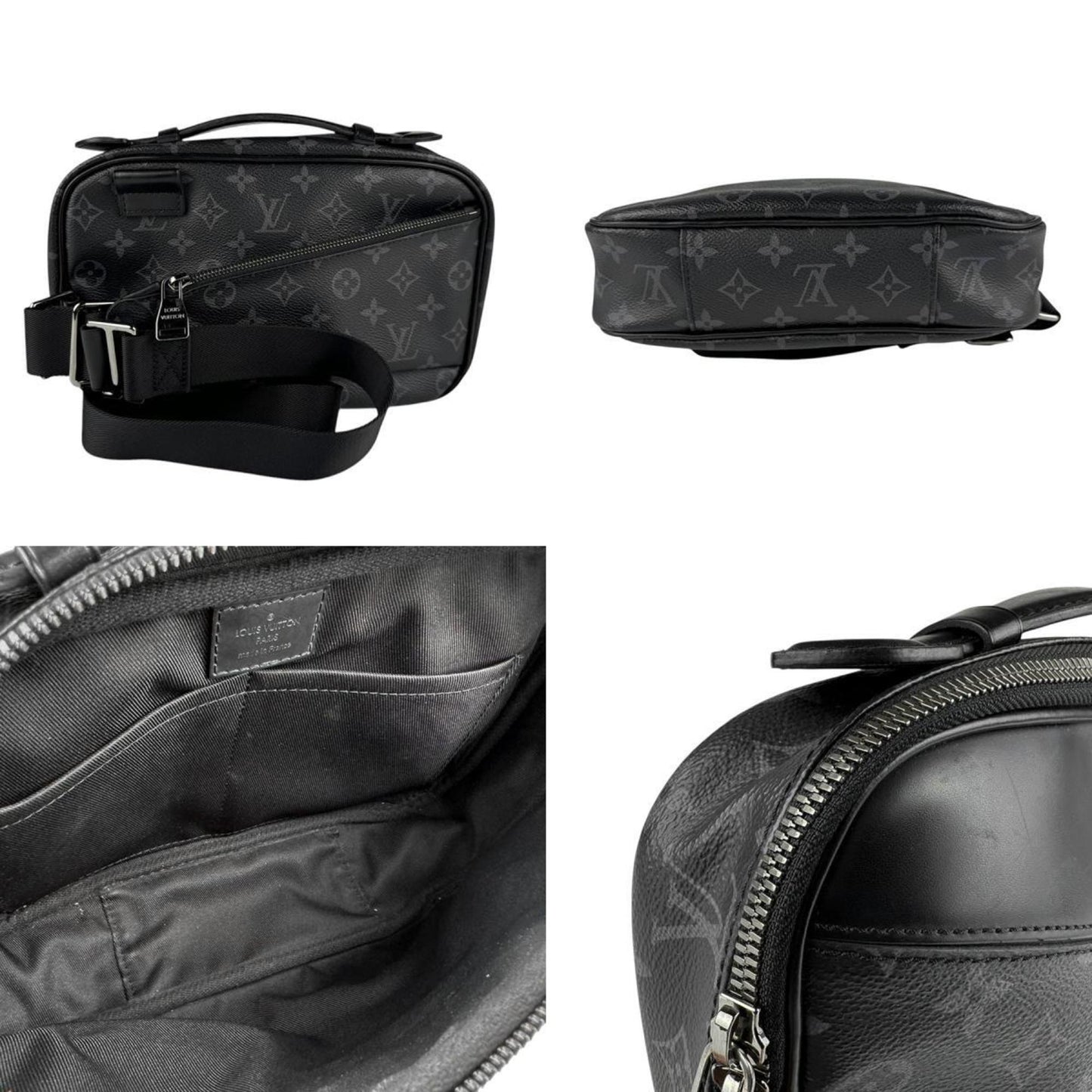 Louis Vuitton Louis Vuitton Body Bag Waist Pouch Monogram Eclipse Bum Black