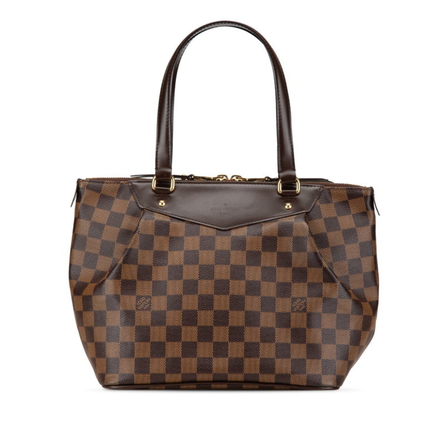 Louis Vuitton Damier Westminster Pm Handbag N41102 Brown Pvc Leather