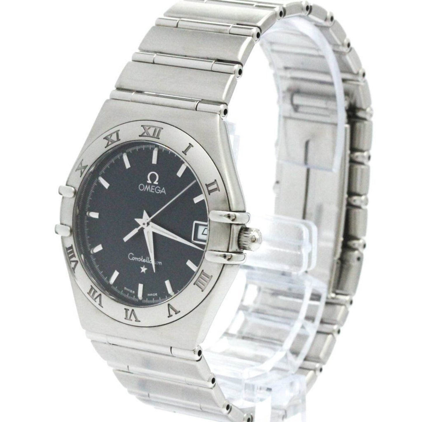Polished Omega Constellation Stainless Steel Quartz