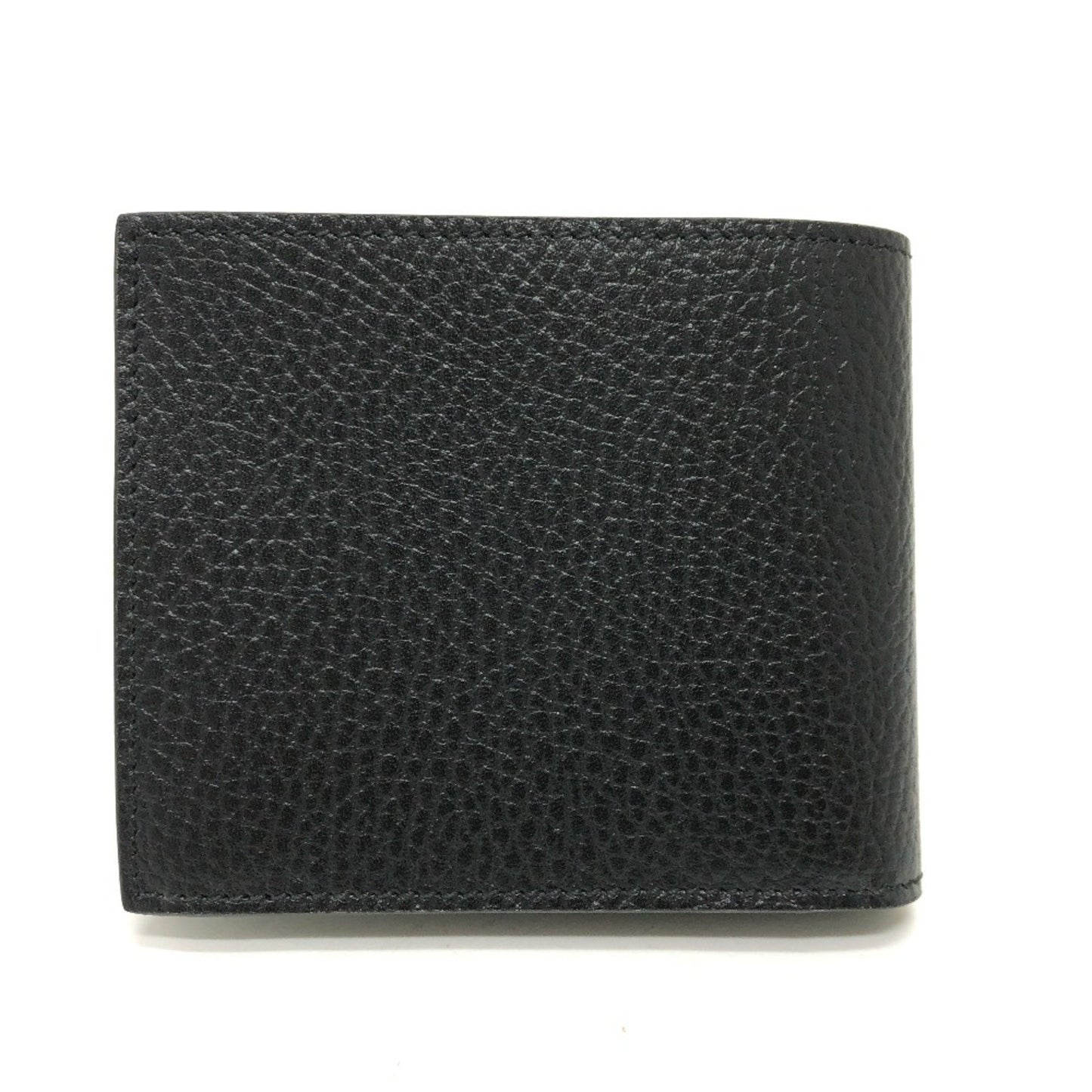 Gucci 610466 Interlocking G Folded Wallet Black Silverhardware