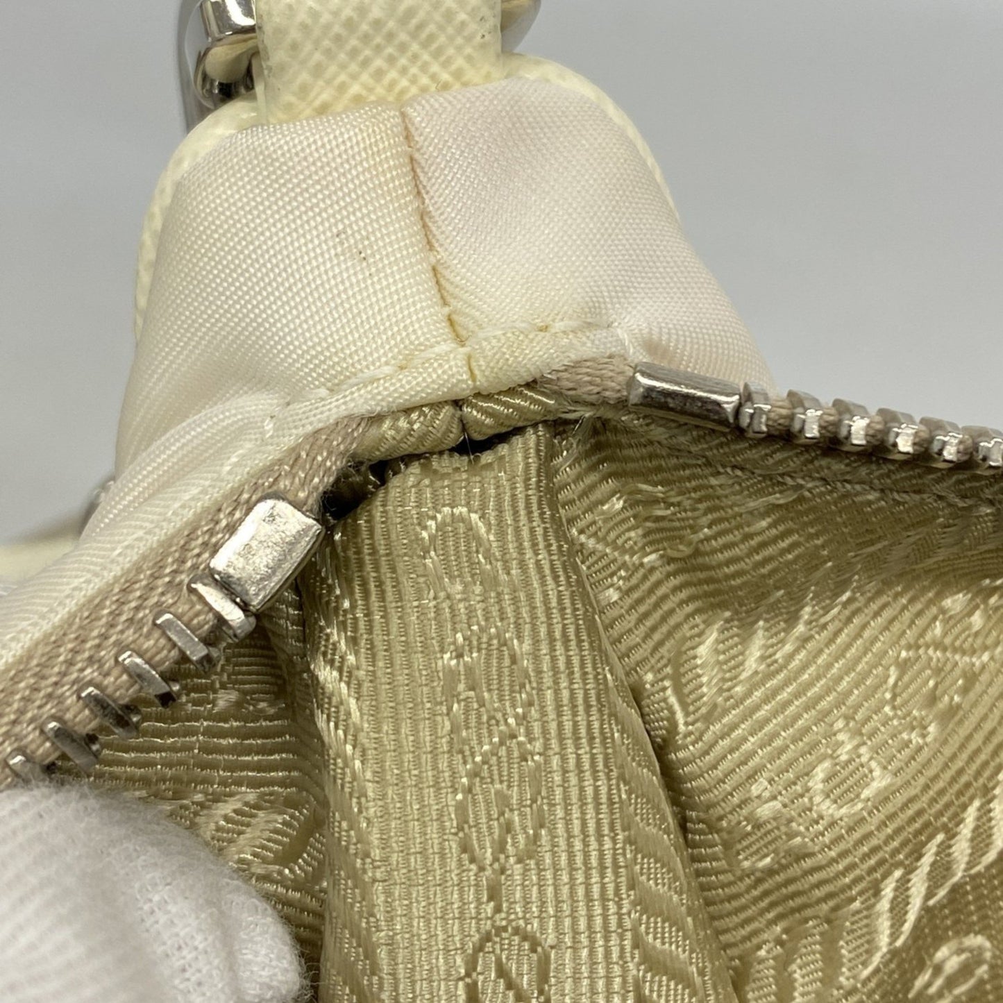Prada Shoulder Bag Nylon White