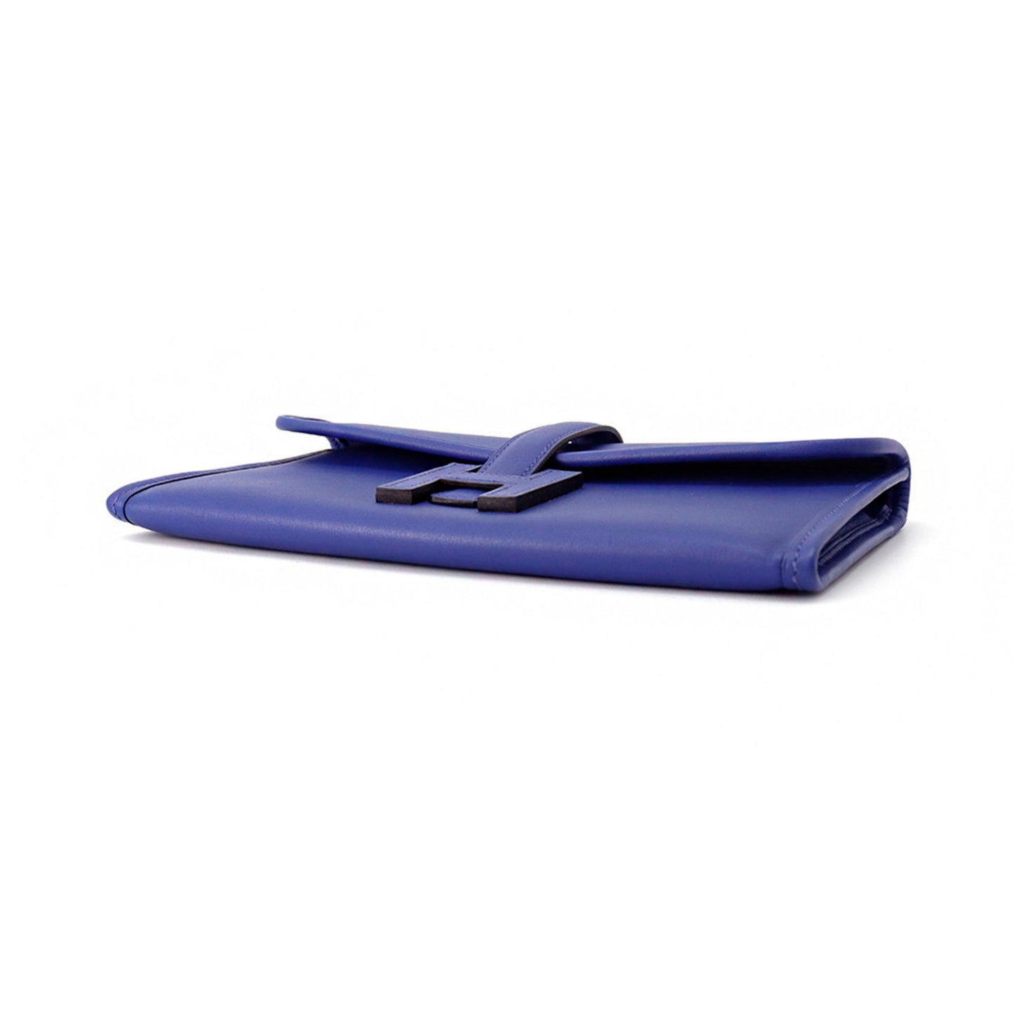 Hermes Herms Jige Duo Blue Electric Swift Long Wallet