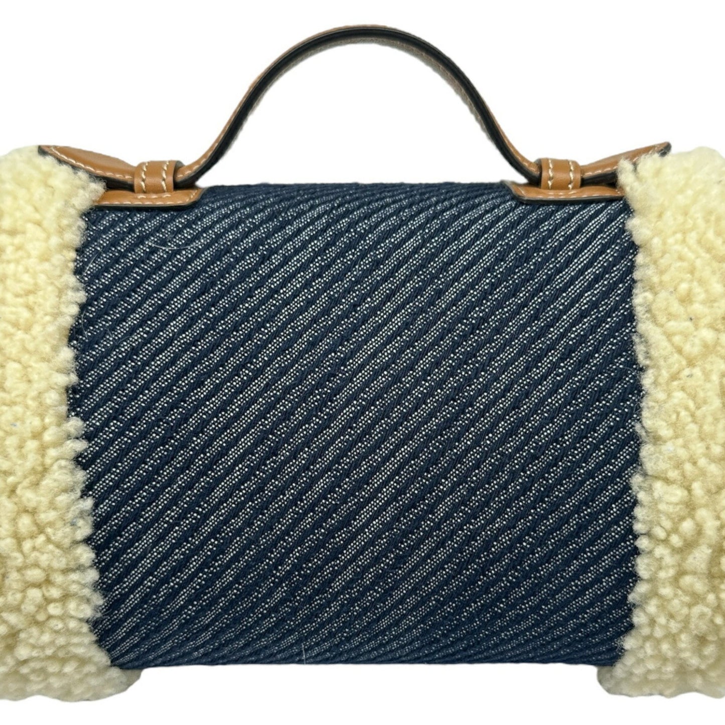 Tod'S Tods Shoulder Bag T Timeless Denim Sheepskin Blue Navy