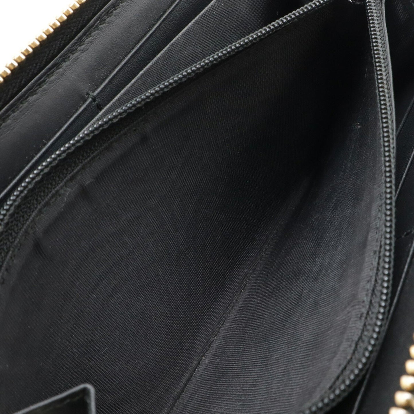 Gucci Gg Supreme Round Long Wallet Pvc Leather Beige Black 410102