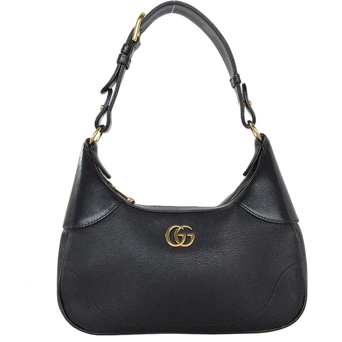 Gucci Shoulder Bag Gg Marmont Leather Black Gold