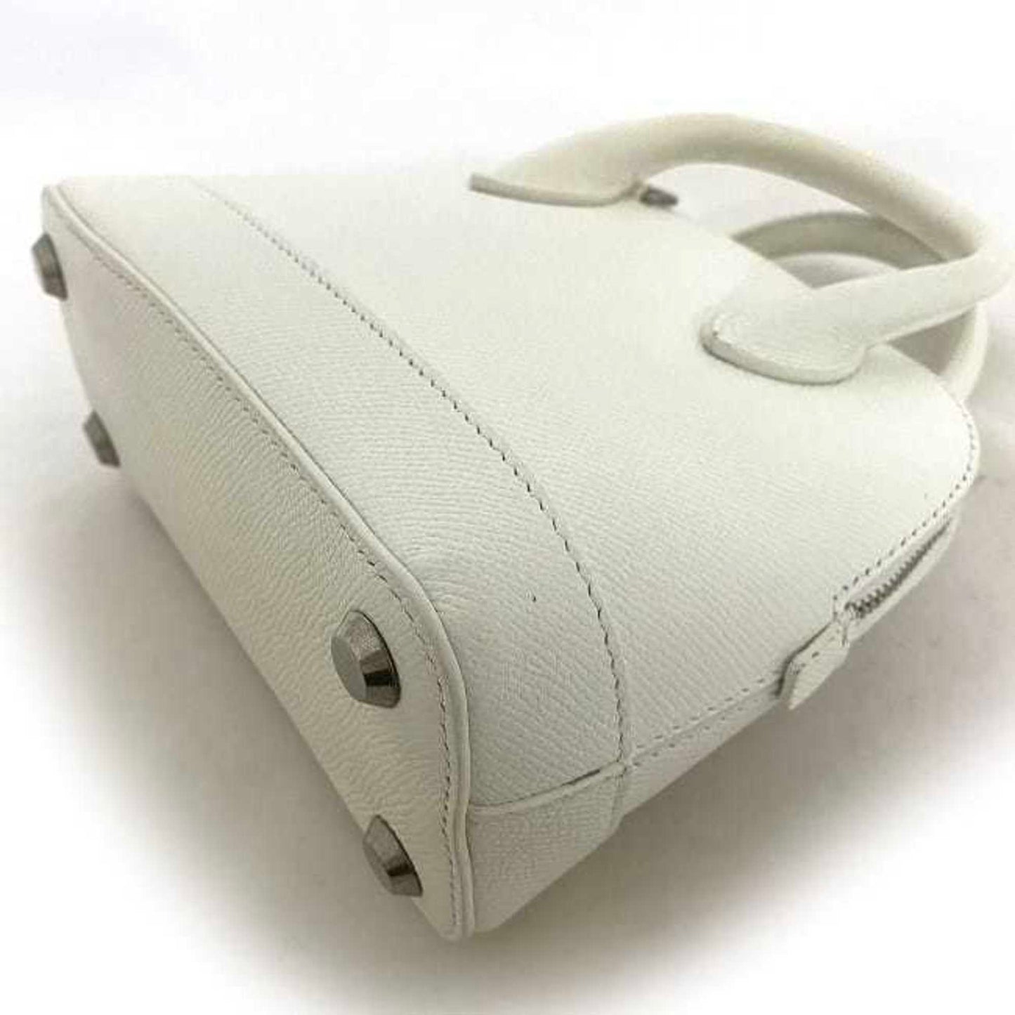 Balenciaga 2Way Bag Ville Small Xxs White Black Everyday 550646 Shoulder Handbag Leather Balenciaga