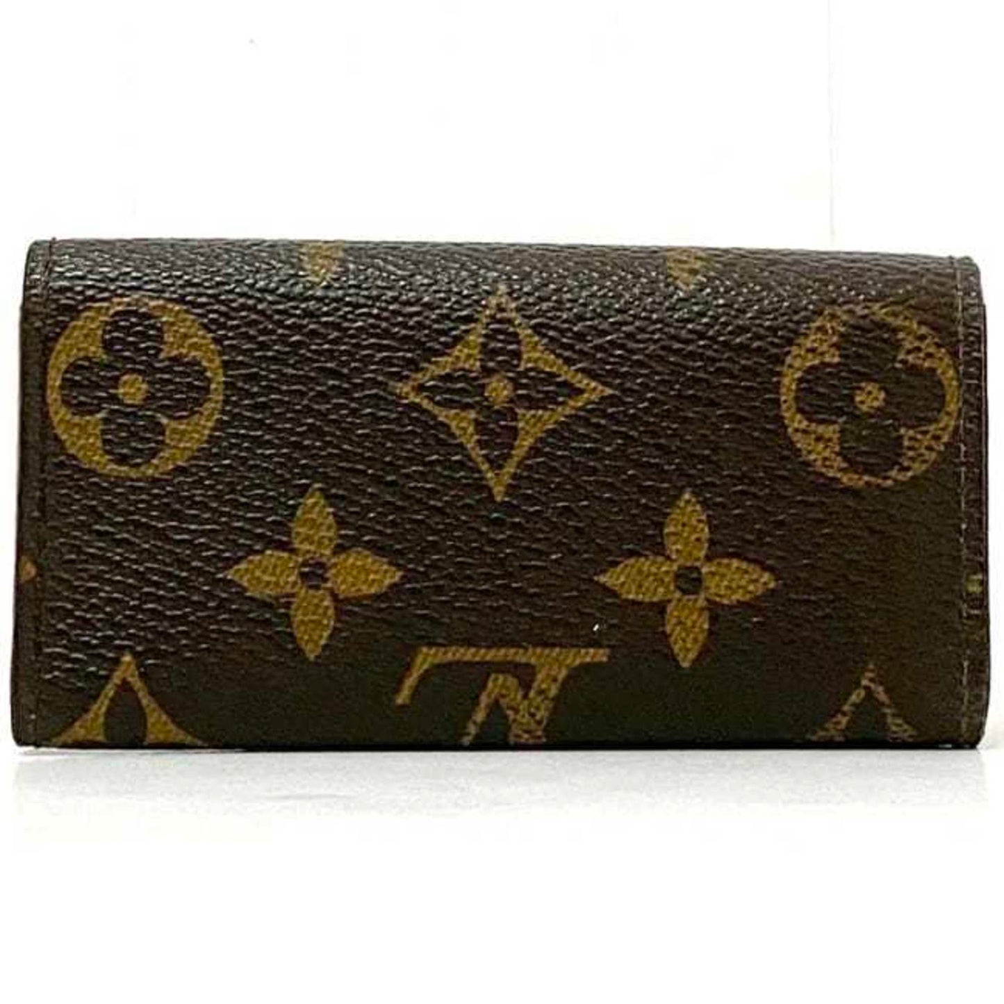 Louis Vuitton 4-Ring Key Case Ec-21457 Brown Monogram M69517 Canvas Ct2172 Louis Vuitton Key Holder