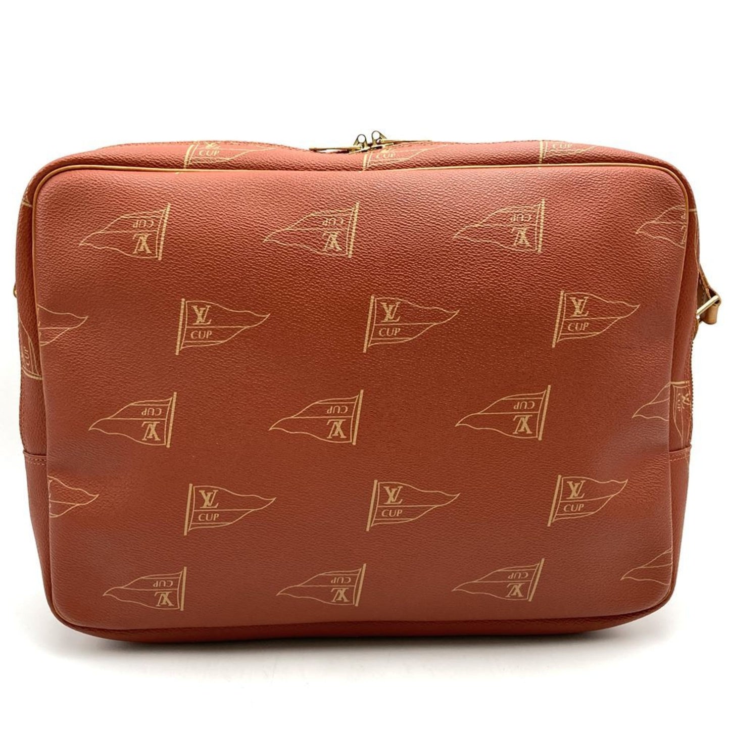 Louis Vuitton M80028 Louis Vuitton Cup Calvi Shoulder Bag In Orange Leather /