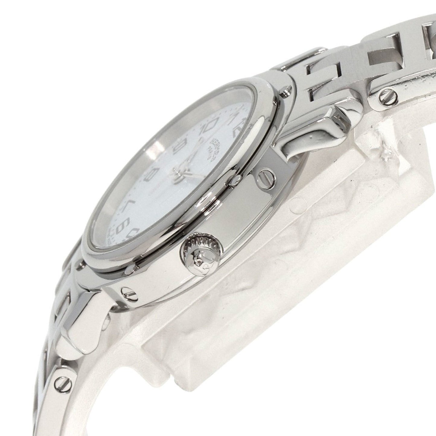 Hermes Cl4.210 Clipper Watch Stainless Steel Ss