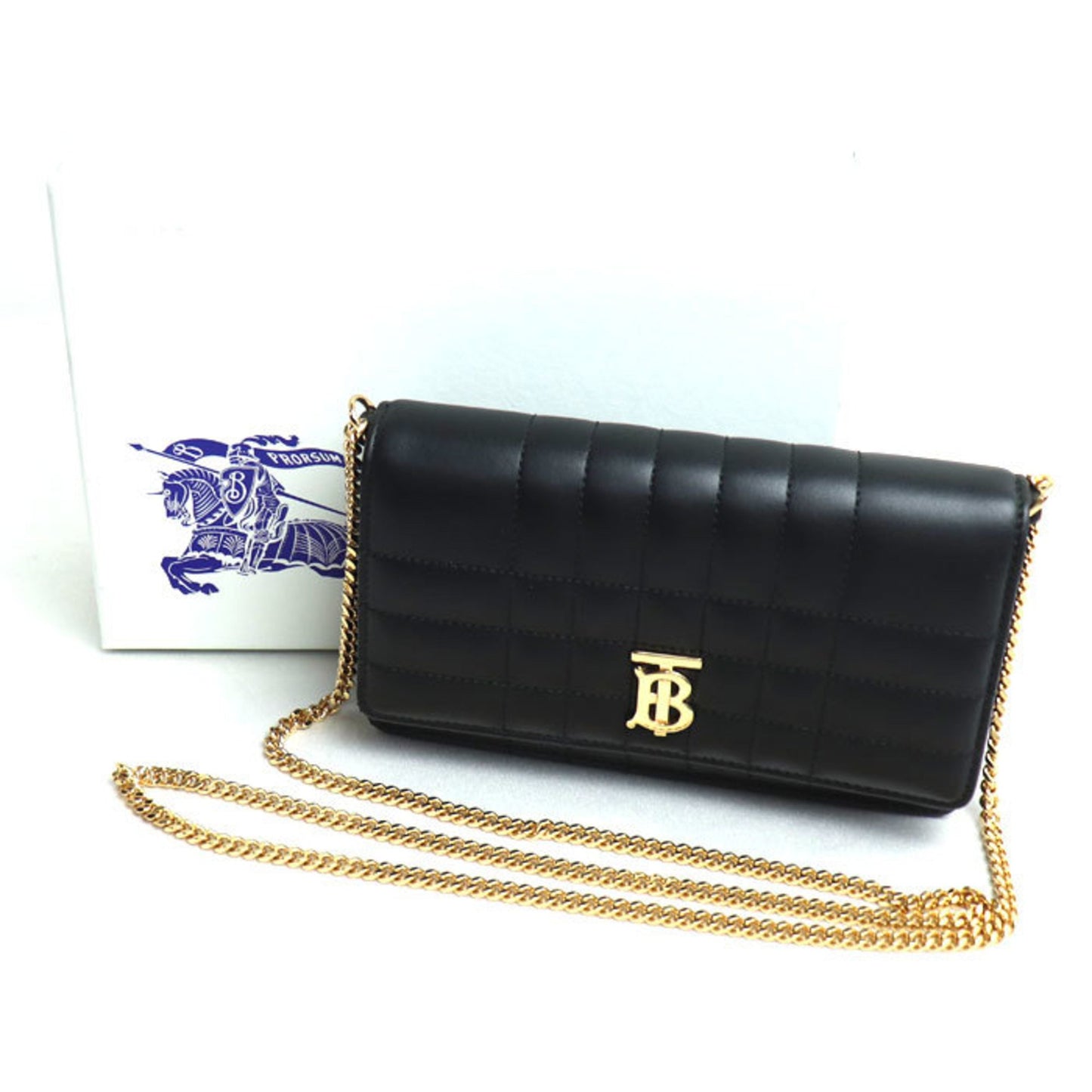 Burberry Burberry Rolla Clutch Shoulder Bag Black 80661761