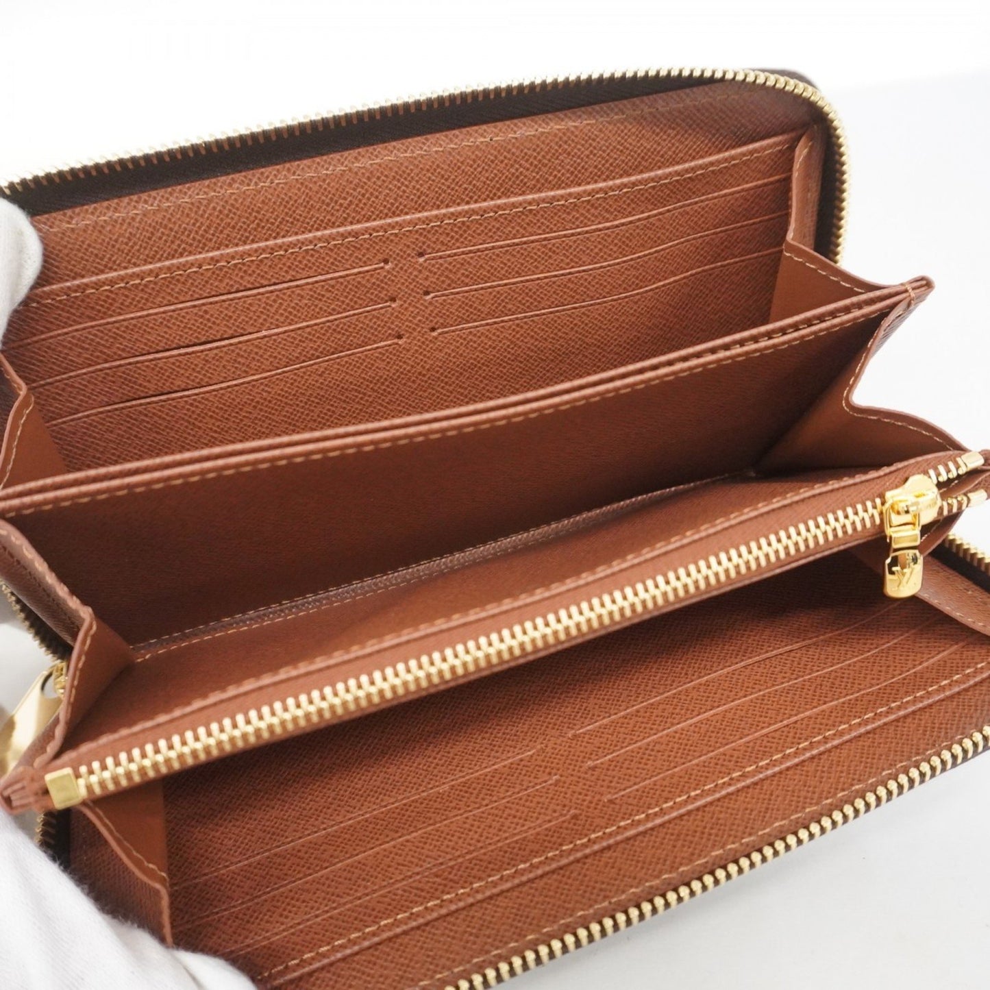 Louis Vuitton Monogram Zippy Wallet M42616 Brown
