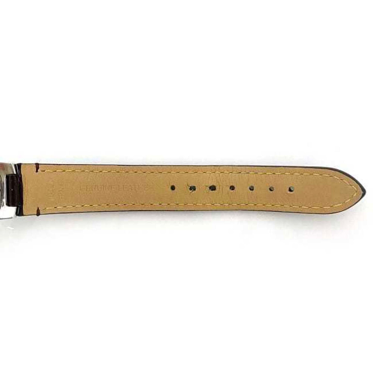 Louis Vuitton Watch Tambour White Shell Silver Brown Amaranth Love Cup Q12Mo Ss Patent Leather